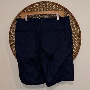 Vans Navy blue flat front shorts size 34”